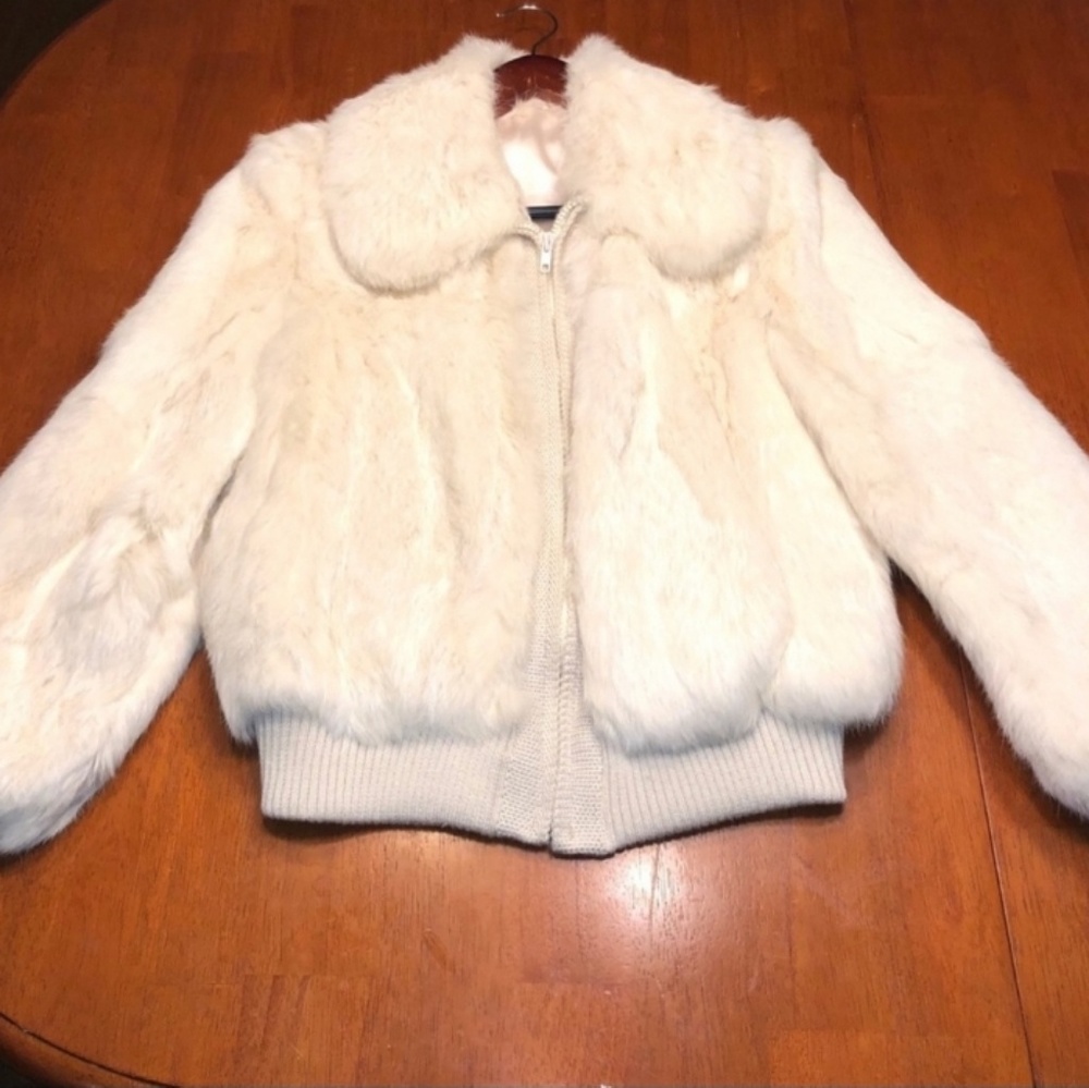 Ivory Colored Fur Jacket